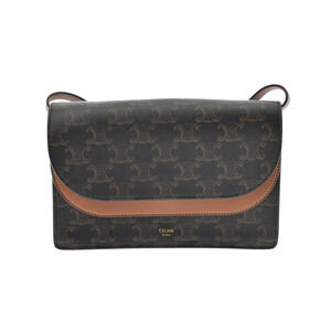 Celine Triomphe Shoulder Bag Strap Tan